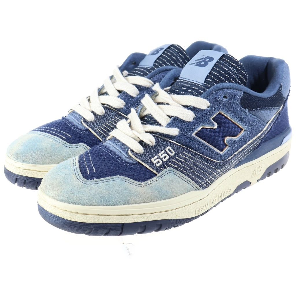 New Balance(ニューバランス) 550 Boro Pack 襤褸 ボロパック パッチワーク ローカットスニーカー ブルー US10/28cm BB550J