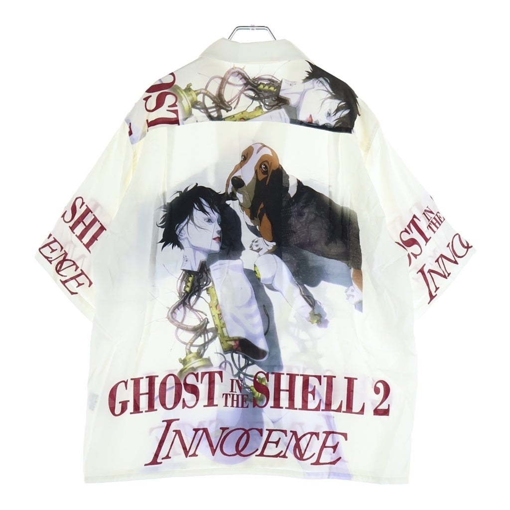 WACKO MARIA(ワコマリア) 24SS GHOST IN THE SHELL 2 INNOCENCE HAWAIIAN SHIRT 攻殻機動隊 プリント レーヨン開襟半袖シャツ ホワイト