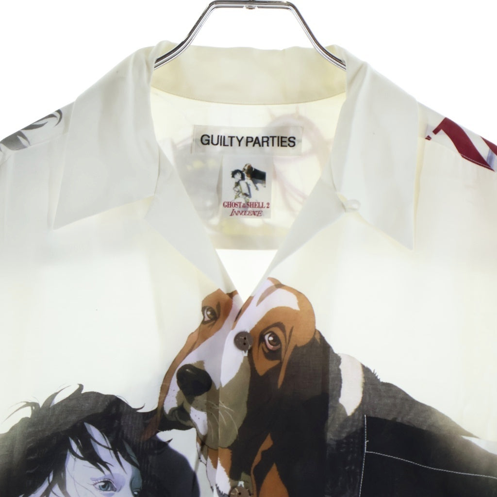 WACKO MARIA(ワコマリア) 24SS GHOST IN THE SHELL 2 INNOCENCE HAWAIIAN SHIRT 攻殻機動隊 プリント レーヨン開襟半袖シャツ ホワイト