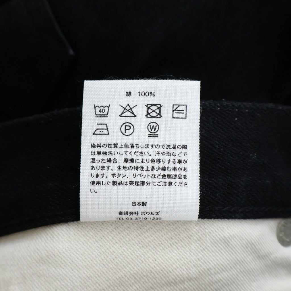 HYKE(ハイク) 26SS TWILL SHORTS ボタンフライ ツイルデニムショーツ ハーフパンツ レディース ブラック 13385