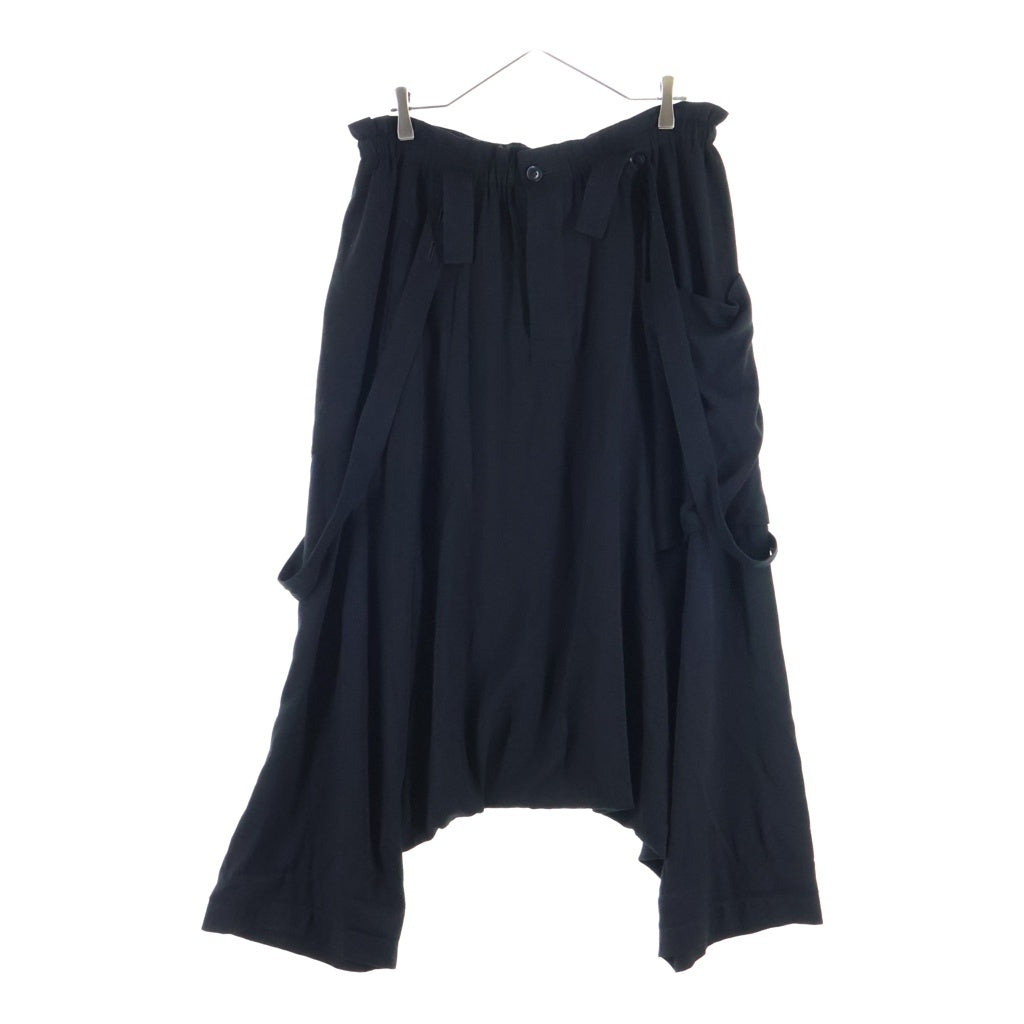 Y's(ワイズ) VISCOSE TRIACETATE BLEND SAROUEL PANTS ビスコース トリアセテート ブレンド サルエルパンツ レディース ブラック YW-P19-200