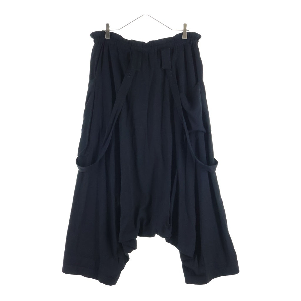 Y's(ワイズ) VISCOSE TRIACETATE BLEND SAROUEL PANTS ビスコース トリアセテート ブレンド サルエルパンツ レディース ブラック YW-P19-200