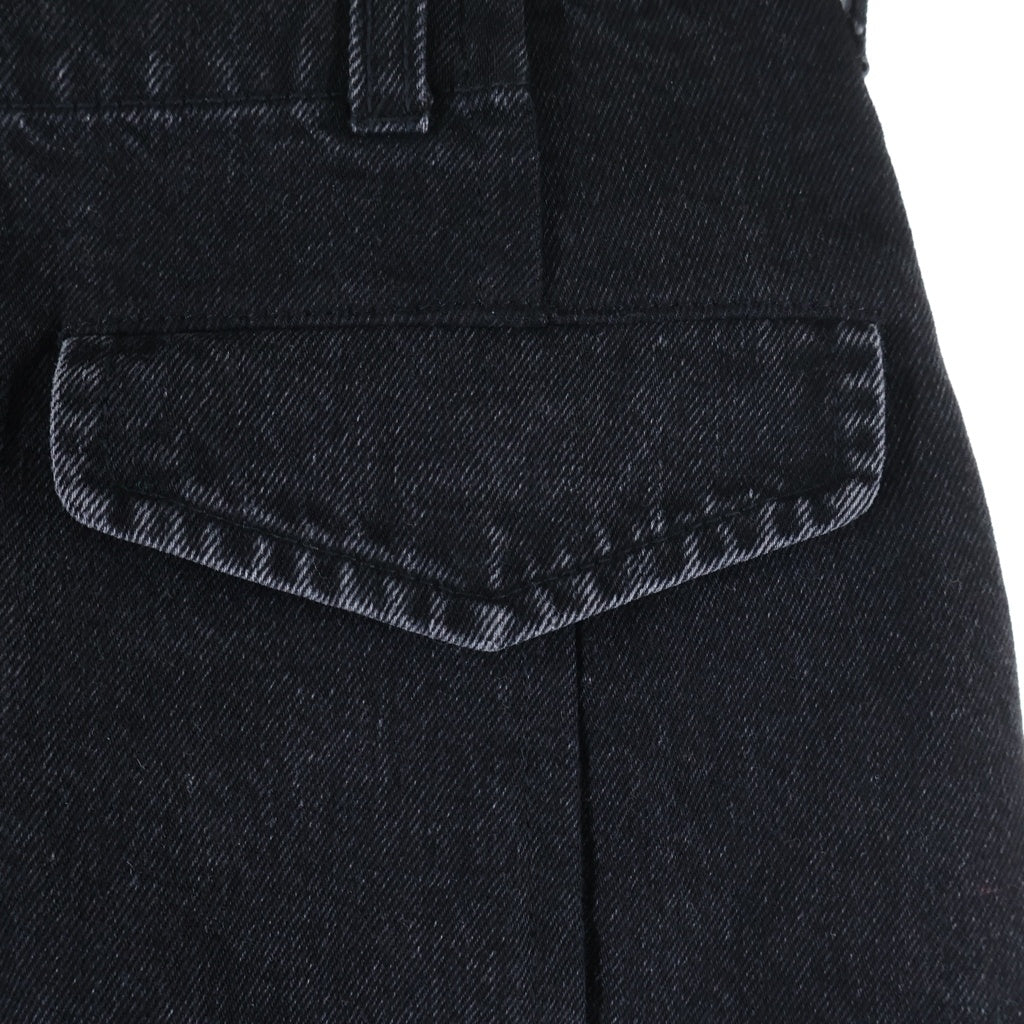 Sacai(サカイ) 24AW Denim Skirt スリットデザイン デニムスカート レディース ブラック 24-07355