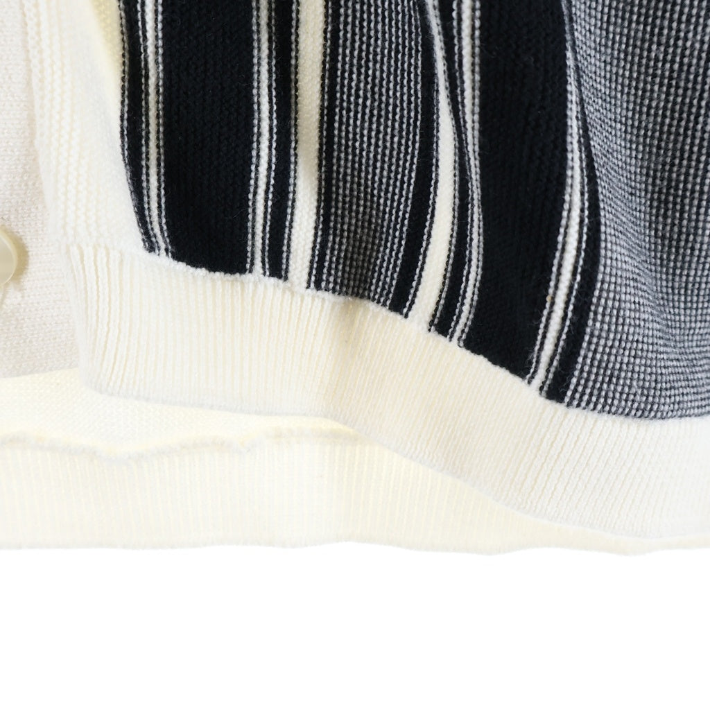SUPREME(シュプリーム) 22SS Stripe Button Up Polo ストライプ ボタンアップ ニット半袖ポロシャツ アイボリー
