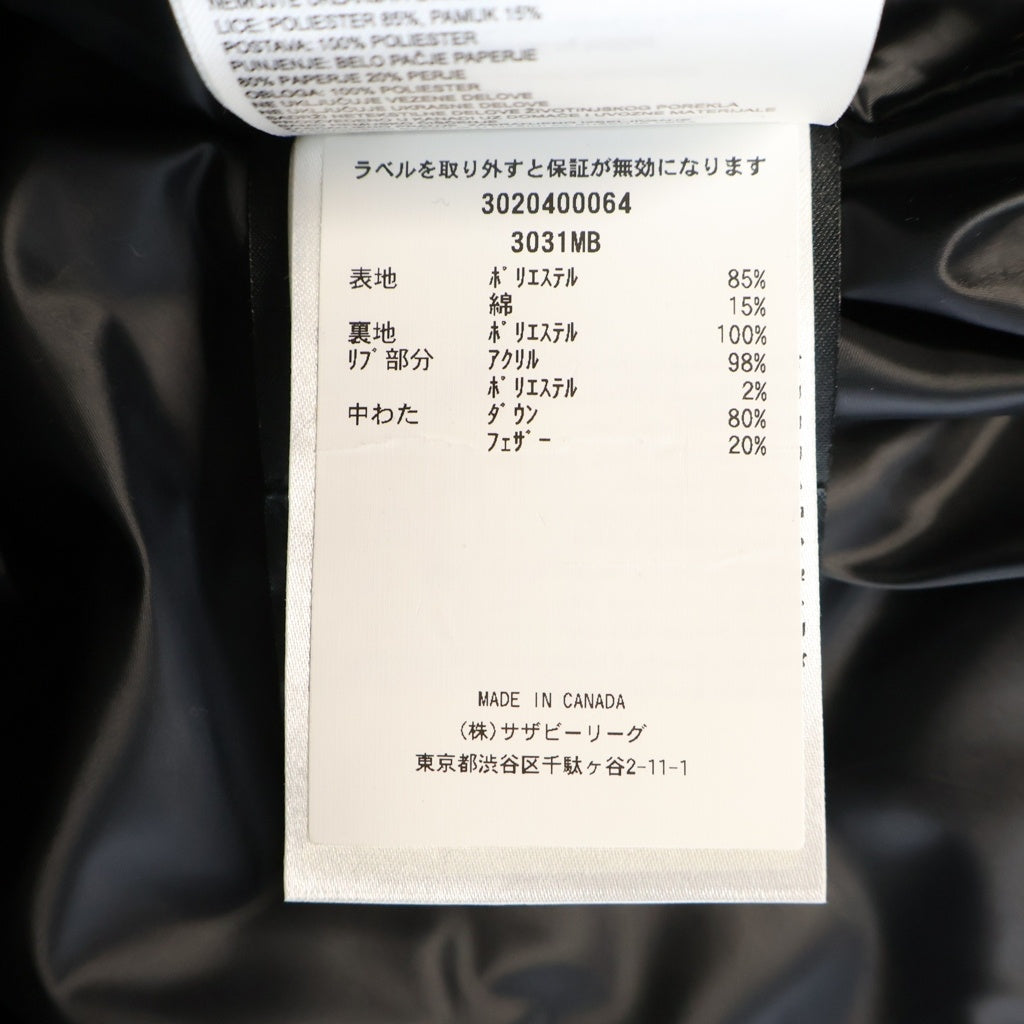 CANADA GOOSE(カナダグース) WEDGEMOUNT PARKA ウェッジマウント パーカ ジップアップフーデッドナイロンダウンジャケット ブラック 3031MB