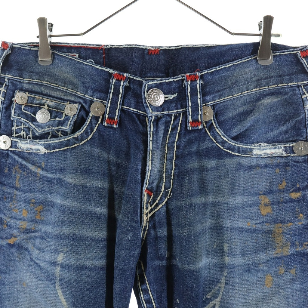 TRUE RELIGION(トゥルーレリジョン) RICKY SUPER T STRAIGHT USA製 リッキー スーパーT ストレート デニムパンツ インディゴ M24859P90