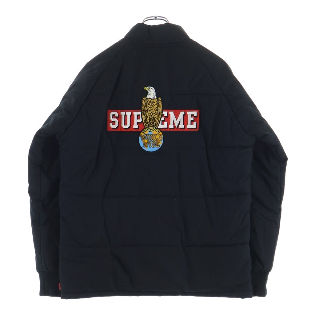 SUPREME(シュプリーム) 12AW Mechanics Puffy Jacket メカニックス イーグルワッペン パファージャケット ブラック