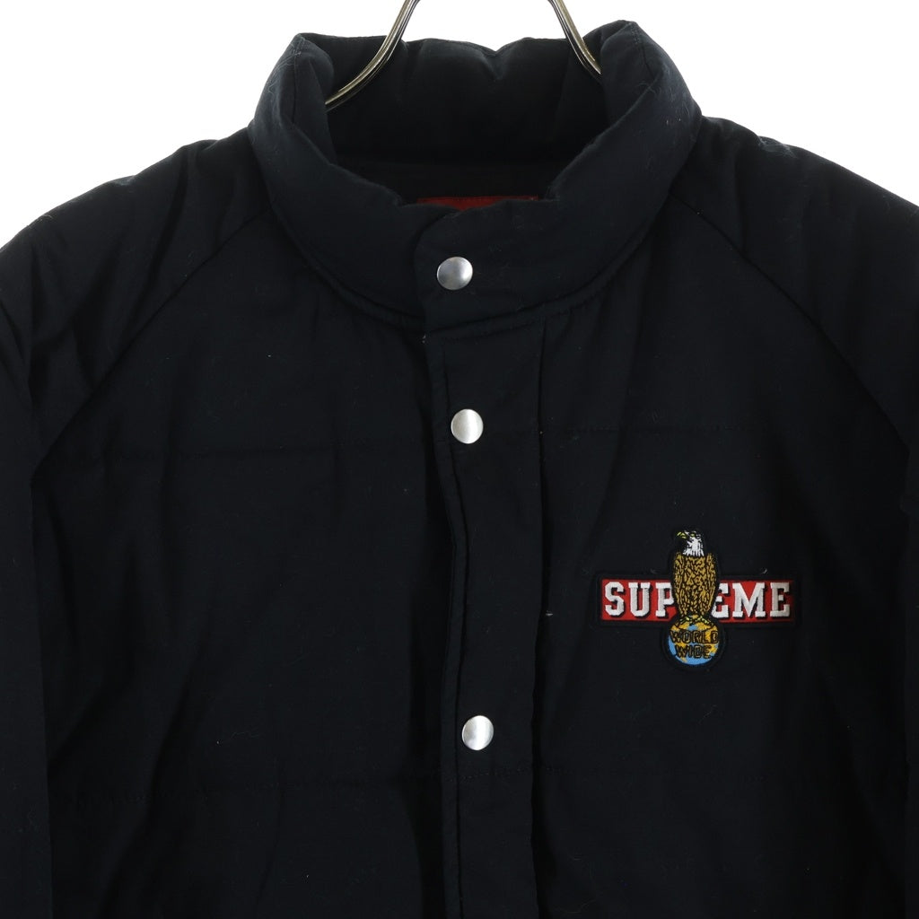 SUPREME(シュプリーム) 12AW Mechanics Puffy Jacket メカニックス イーグルワッペン パファージャケット ブラック