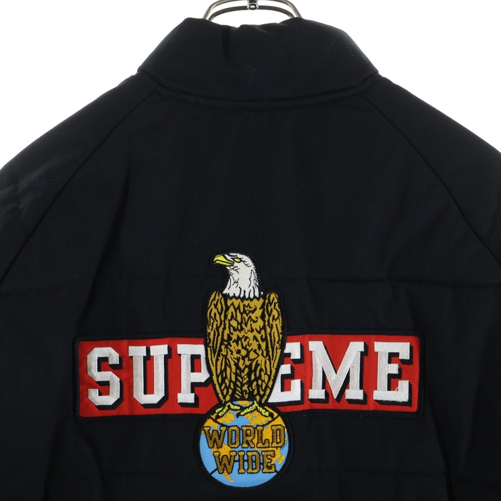 SUPREME(シュプリーム) 12AW Mechanics Puffy Jacket メカニックス イーグルワッペン パファージャケット ブラック