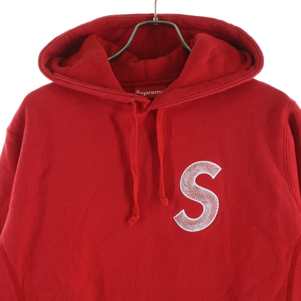 SUPREME(シュプリーム) 18AW S Logo Hooded Sweatshirt エスロゴ プルオーバースウェットパーカー フーディー レッド
