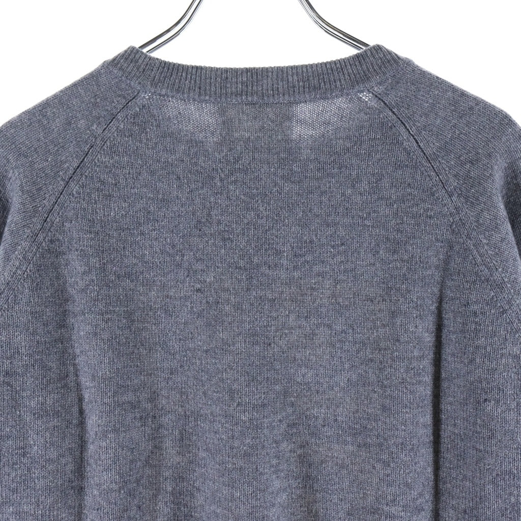 GIVENCHY(ジバンシィ) 4Gロゴ カシミヤ クルーネックニットセーター グレー BW908N4ZEQ
