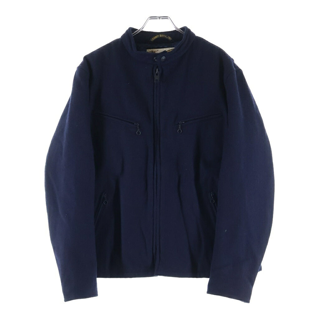 SCHOTT(ショット) ×NEIGHBORHOOD ネイバーフッド ウール シングルライダースジャケット ネイビー SHNH-JK-01