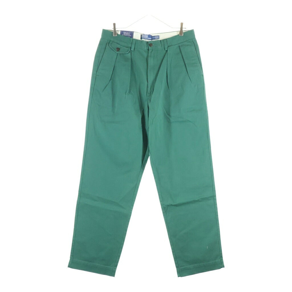 POLO RALPH LAUREN(ポロラルフローレン) MOL CLASSICS MNPOPNT クラシック エムエヌピーオーピーエヌティー リラックスフィットチノパンツ グリーン 710850209017