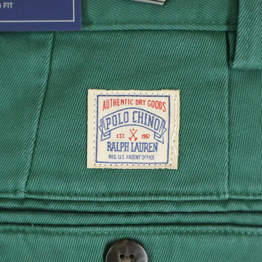POLO RALPH LAUREN(ポロラルフローレン) MOL CLASSICS MNPOPNT クラシック エムエヌピーオーピーエヌティー リラックスフィットチノパンツ グリーン 710850209017