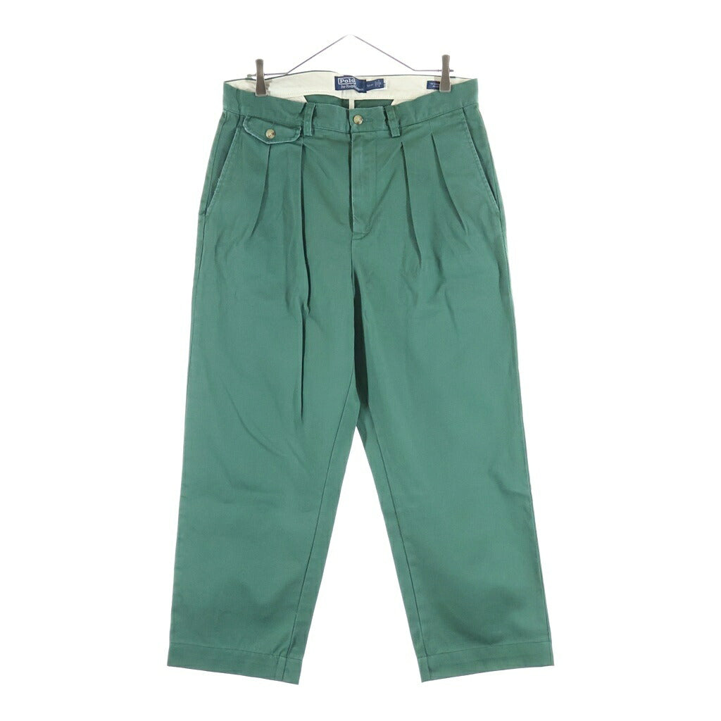 POLO RALPH LAUREN(ポロラルフローレン) MOL CLASSICS MNPOPNT クラシック エムエヌピーオーピーエヌティー リラックスフィット チノパンツ グリーン