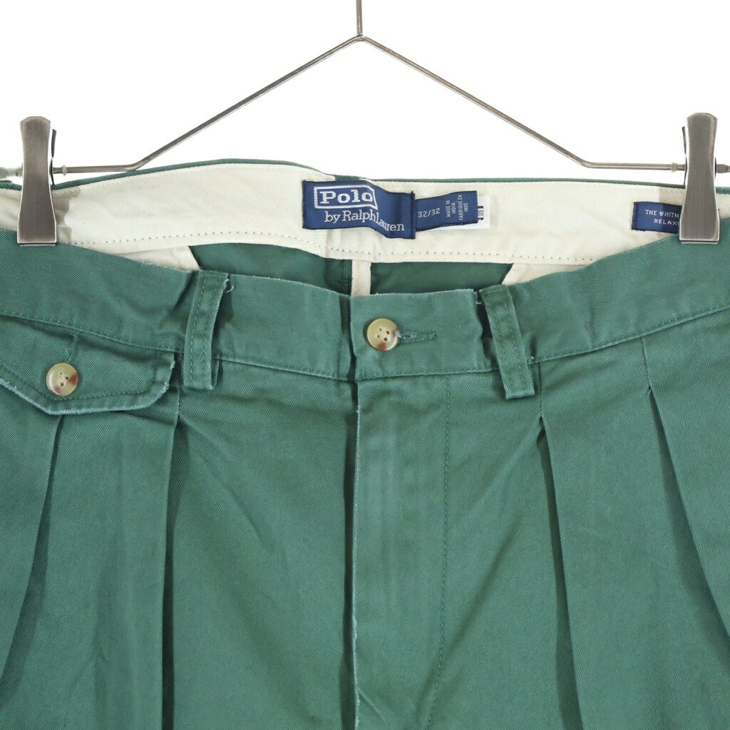 POLO RALPH LAUREN(ポロラルフローレン) MOL CLASSICS MNPOPNT クラシック エムエヌピーオーピーエヌティー リラックスフィット チノパンツ グリーン