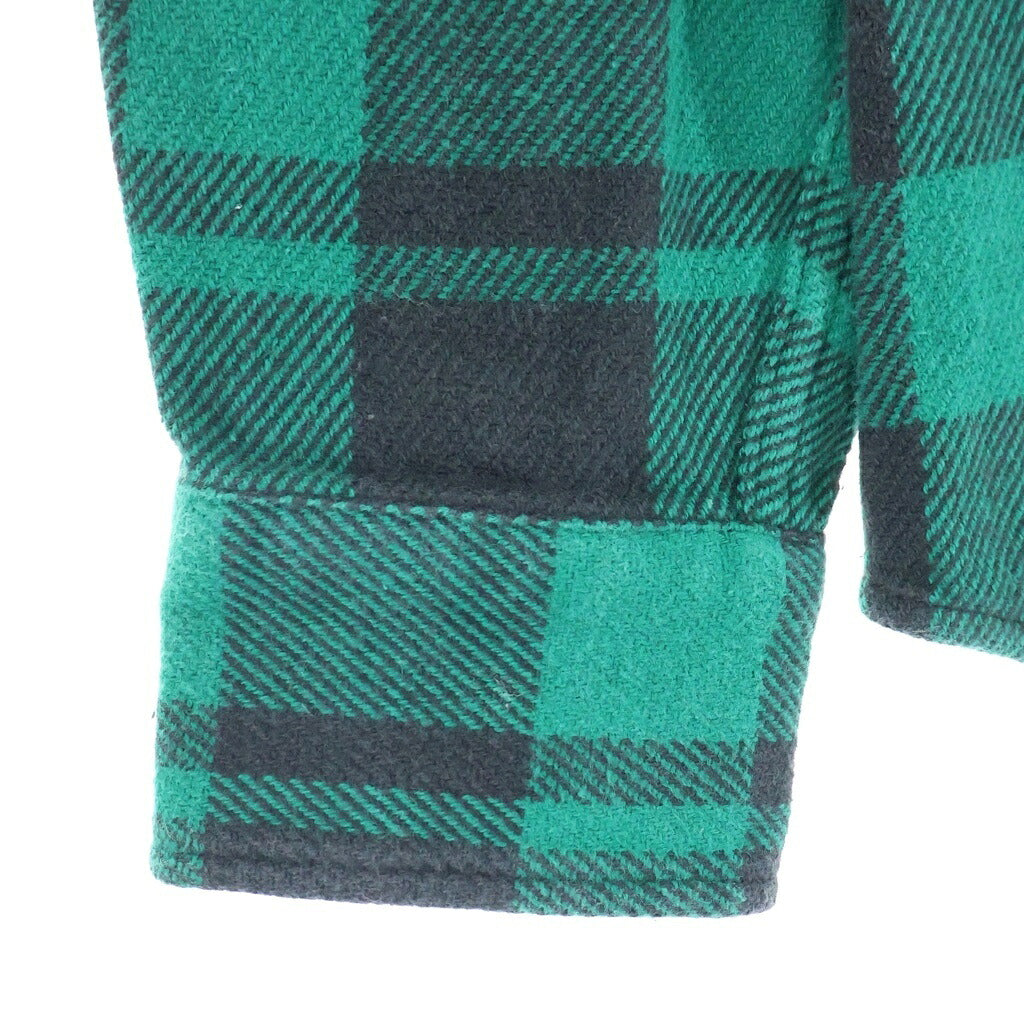 POLO RALPH LAUREN(ポロラルフローレン) POLO COUNTRY CLASSIC FIT PLAID FLANNEL WORKSHIRT ポロカントリー クラシック フィット プラッド フランネル ワークシャツ エルボーパッチ チェック柄 グリーン