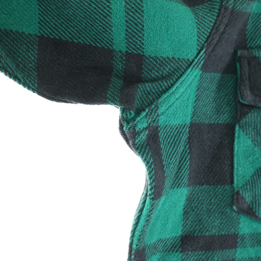 POLO RALPH LAUREN(ポロラルフローレン) POLO COUNTRY CLASSIC FIT PLAID FLANNEL WORKSHIRT ポロカントリー クラシック フィット プラッド フランネル ワークシャツ エルボーパッチ チェック柄 グリーン