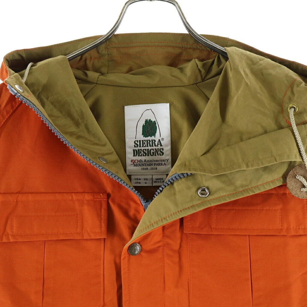 SIERRA DESIGNS(シェラデザイン) 5972 50th Anniversary Mountain Parka 50周年 フーデッドマウンテンジャケット オレンジ