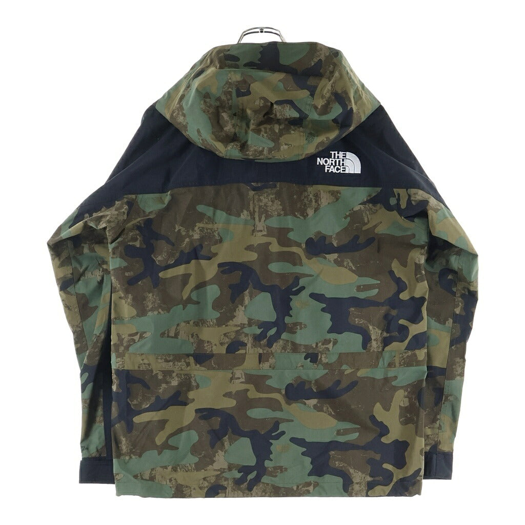 THE NORTH FACE(ザノースフェイス) NOVELTY MOUNTAIN LIGHT JACKET ノベルティ カモ柄 フーデッドマウンテンライトジャケット カーキ NP62135