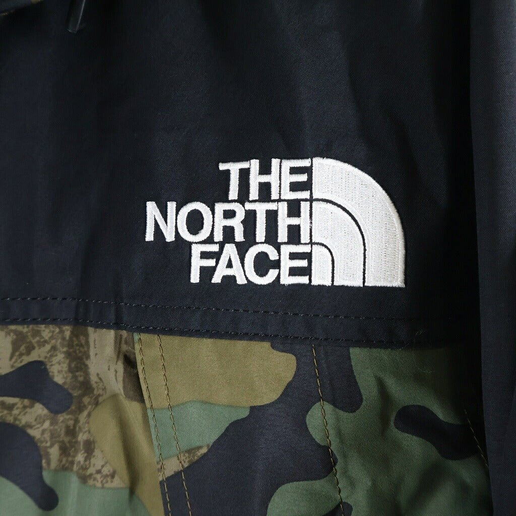 THE NORTH FACE(ザノースフェイス) NOVELTY MOUNTAIN LIGHT JACKET ノベルティ カモ柄 フーデッドマウンテンライトジャケット カーキ NP62135