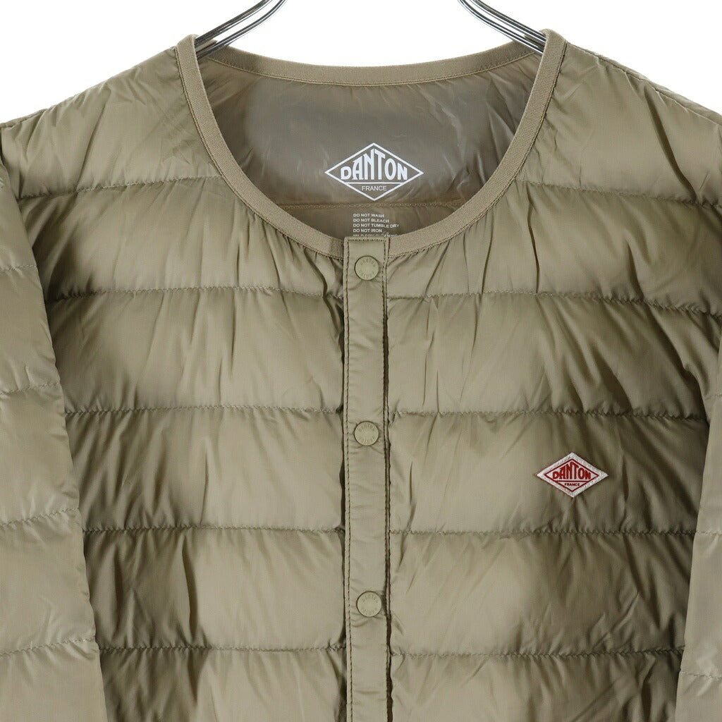DANTON(ダントン) INNER DOWN CREWNECK JACKET インナーダウンクルーネックジャケット ナイロンジャケット ベージュDT-A0025