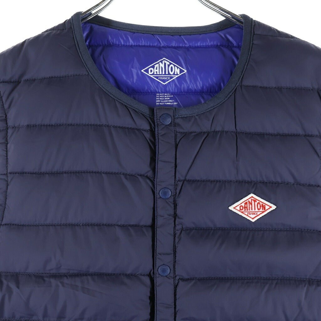 DANTON(ダントン) INNER DOWN VEST インナーダウンベスト ナイロンジレ ネイビー JD-8752