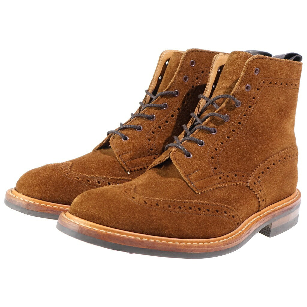 Tricker's(トリッカーズ) TOMORROWLAND別注 UK製 スエード レースアップ カントリーブーツ ブラウン M6635