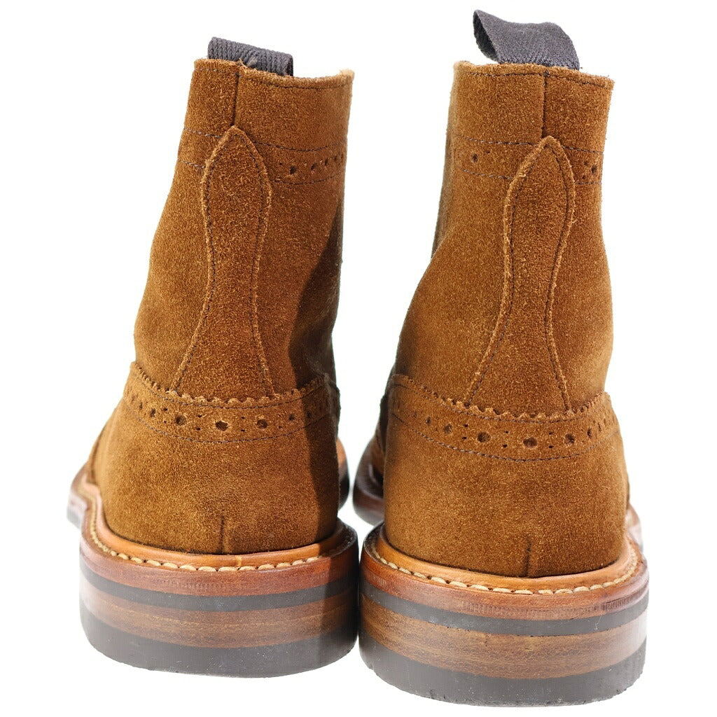 Tricker's(トリッカーズ) TOMORROWLAND別注 UK製 スエード レースアップ カントリーブーツ ブラウン M6635