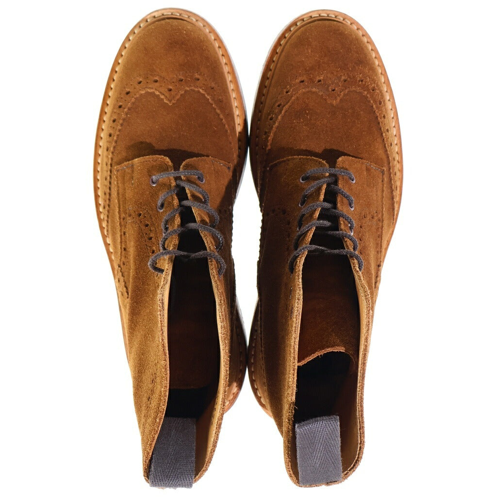 Tricker's(トリッカーズ) TOMORROWLAND別注 UK製 スエード レースアップ カントリーブーツ ブラウン M6635