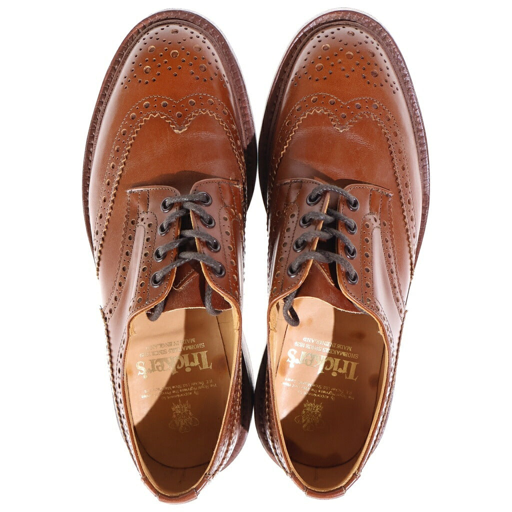 Tricker's(トリッカーズ) BOURTON BEECHNUT バートンビッチナット ウィングチップ レースアップ レザードレスシューズ ブラウン M5633
