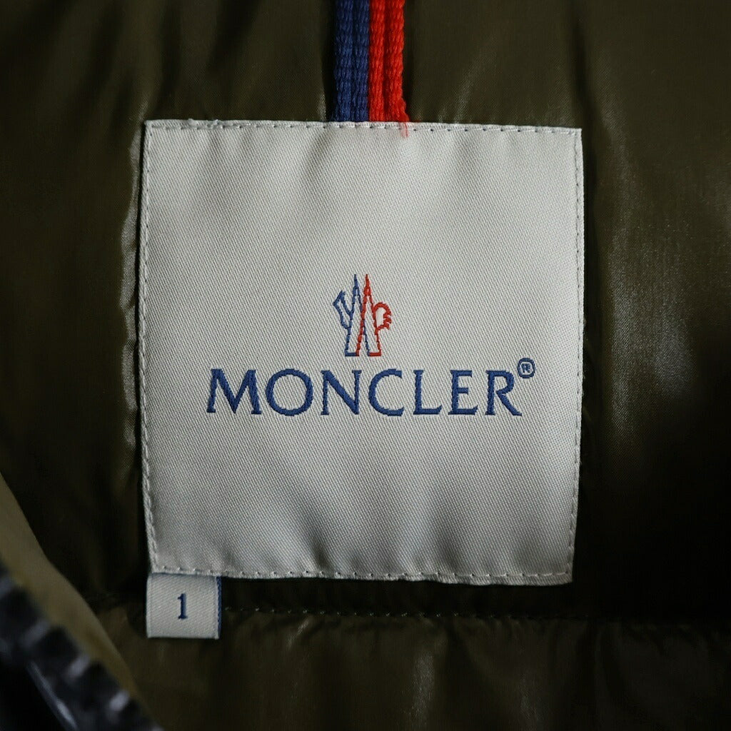 MONCLER(モンクレール) EVEREST エヴェレスト ロゴワッペン ジップアップ ナイロン ダウンジャケット ブラック 41310/50/68950