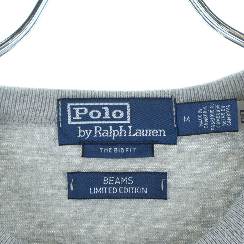 POLO RALPH LAUREN(ポロラルフローレン) BEAMS別注 POLO BEAR クルーネック長袖Tシャツ カットソー グレー 710939131002
