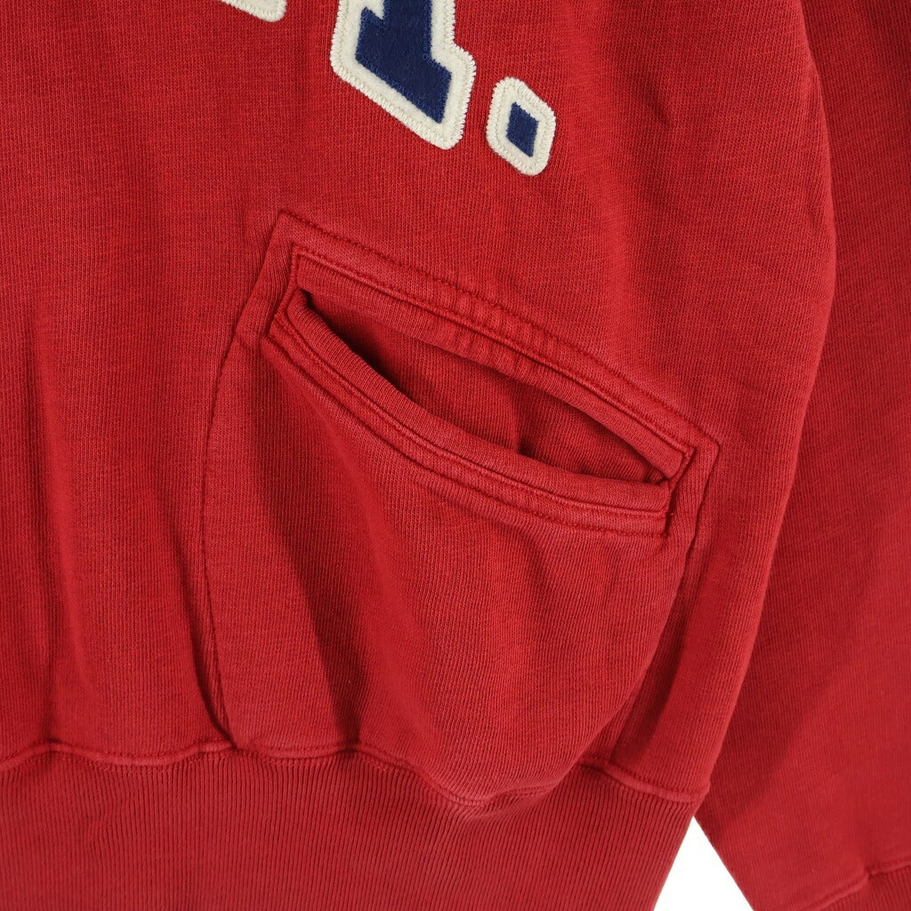 POLO RALPH LAUREN(ポロラルフローレン) Fleece 1/2 Zip Sweatshirt フリース USA ハーフジッププルオーバースウェット レッド 710980890001