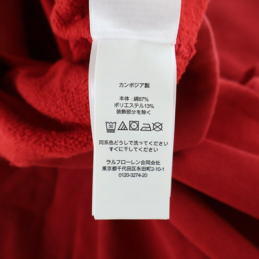 POLO RALPH LAUREN(ポロラルフローレン) Fleece 1/2 Zip Sweatshirt フリース USA ハーフジッププルオーバースウェット レッド 710980890001
