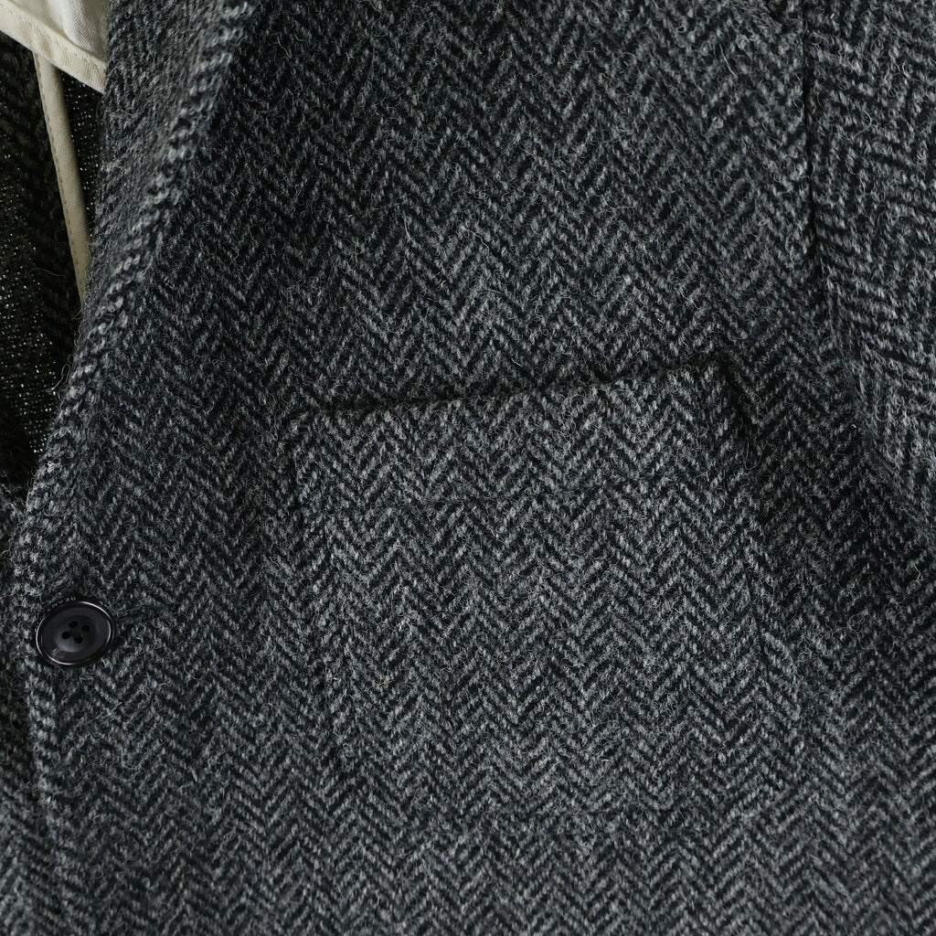 Harris Tweed(ハリスツイード) BEAMS別注 ウール シングル2Bテーラードジャケット グレー