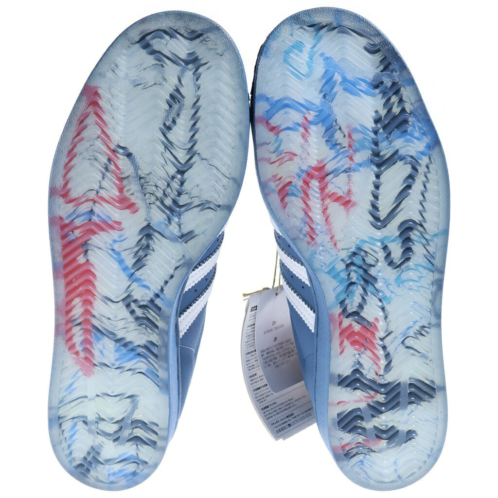 adidas(アディダス) ×KING GNU DAIKI TSUNETA ×ATMOS SUPERSTAR キングヌー 常田大希 アトモス スーパースター ローカットスニーカー レディース ブルー US6/24cm H06346