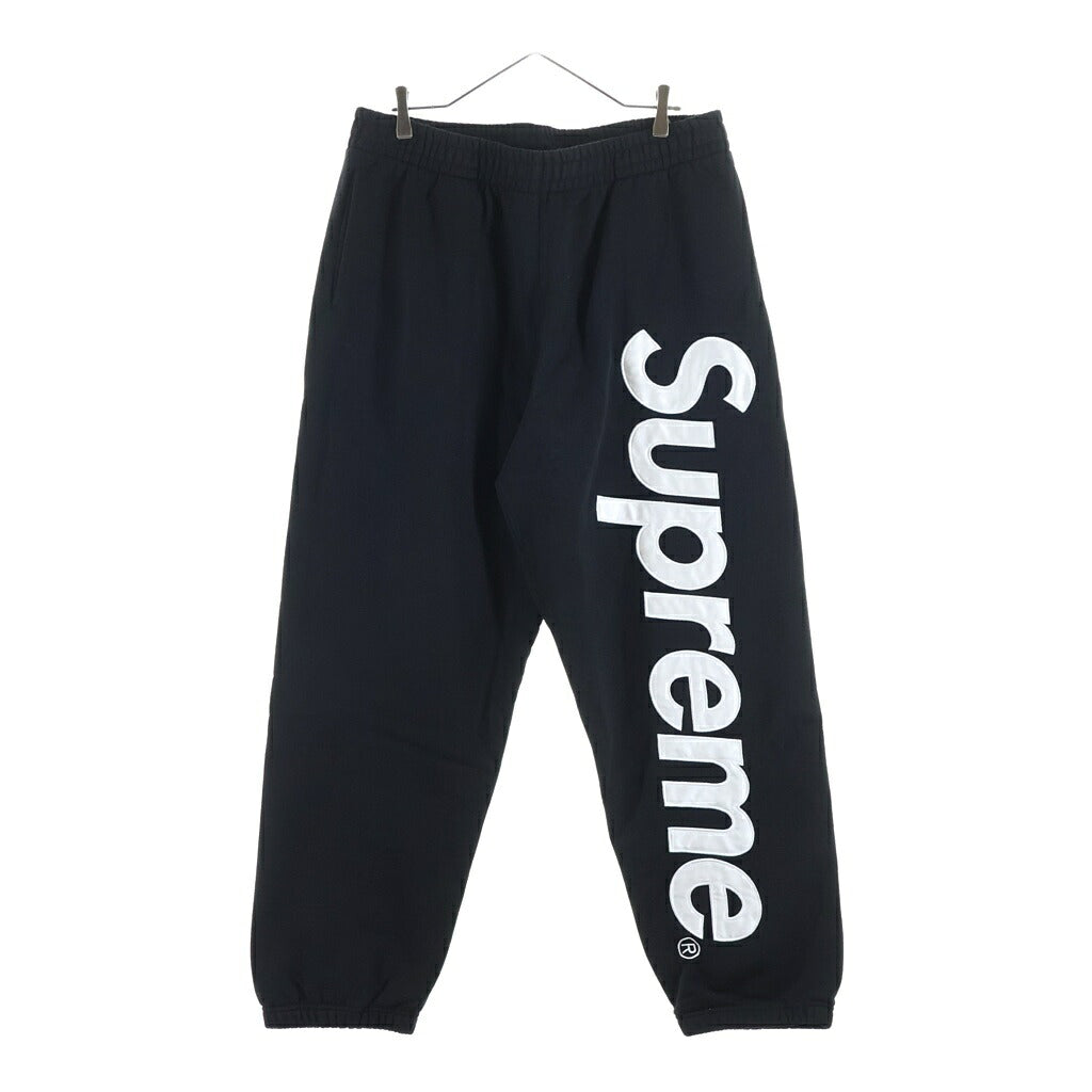 SUPREME(シュプリーム) 24AW Satin Applique Sweatpant サテンアップリケ スウェットパンツ ブラック