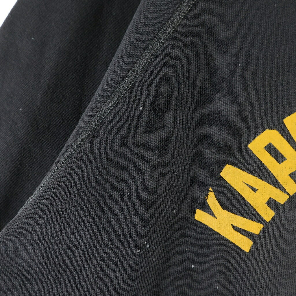 CHAMPION(チャンピオン) 60S VINTAGE S/S SWEATSHIRT ヴィンテージ 大文字ランタグ USA製 2段プリント ラグランスリーブ 半袖スウェットトレーナー ブラック