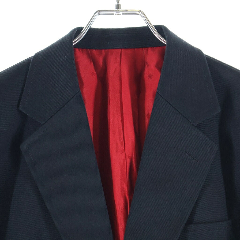 WACKO MARIA(ワコマリア) 12AW T/C UNCONSTRUCTED JACKET コットンポリエステル シングルテーラードジャケット ブラック 12AW-TC-JK03RED