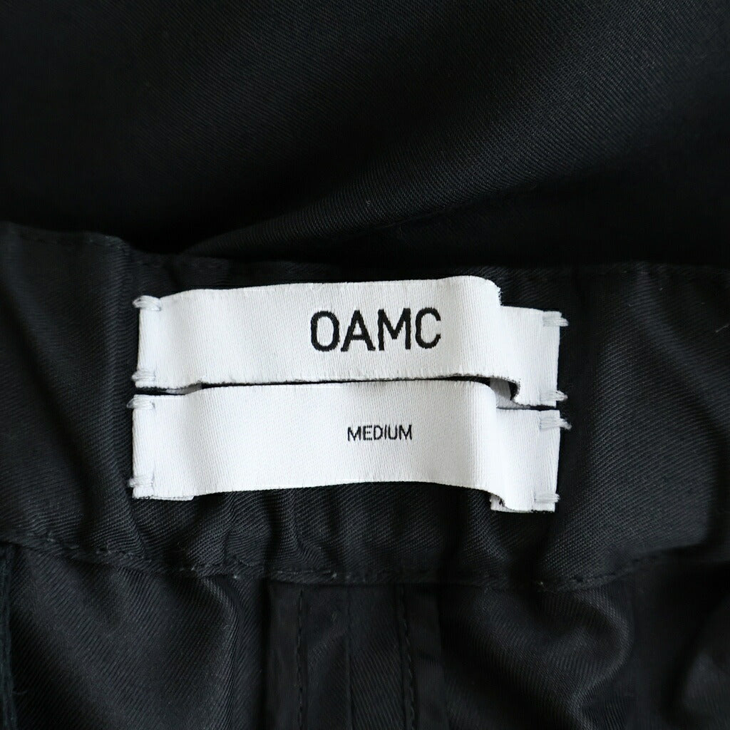 OAMC(オーエーエムシー) BELTED CROPPED TROUSERS ベルテッド クロップド トラウザーパンツ ブラック OAMN300333