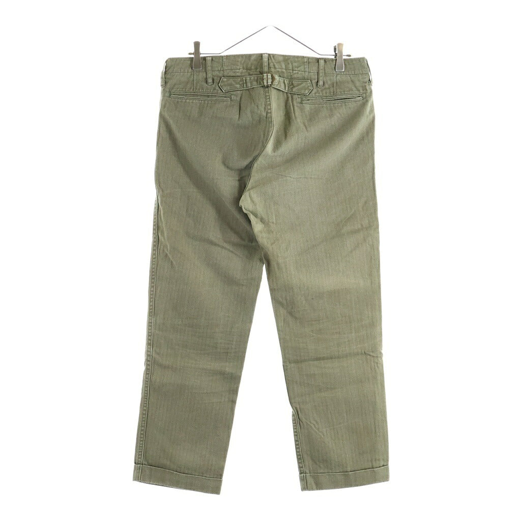 VISVIM(ヴィスヴィム) 15AW HIGH-WATER CHINO HERRINGBONE ハイウォーター チノ ヘリンボーン パンツ カーキ 0115205008029
