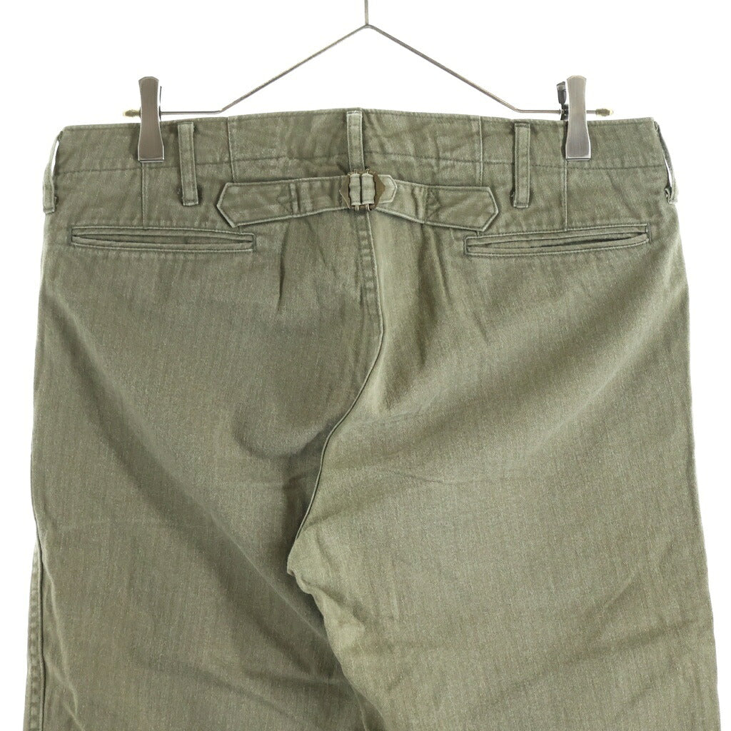 VISVIM(ヴィスヴィム) 15AW HIGH-WATER CHINO HERRINGBONE ハイウォーター チノ ヘリンボーン パンツ カーキ 0115205008029