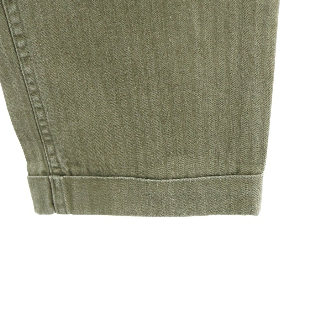 VISVIM(ヴィスヴィム) 15AW HIGH-WATER CHINO HERRINGBONE ハイウォーター チノ ヘリンボーン パンツ カーキ 0115205008029