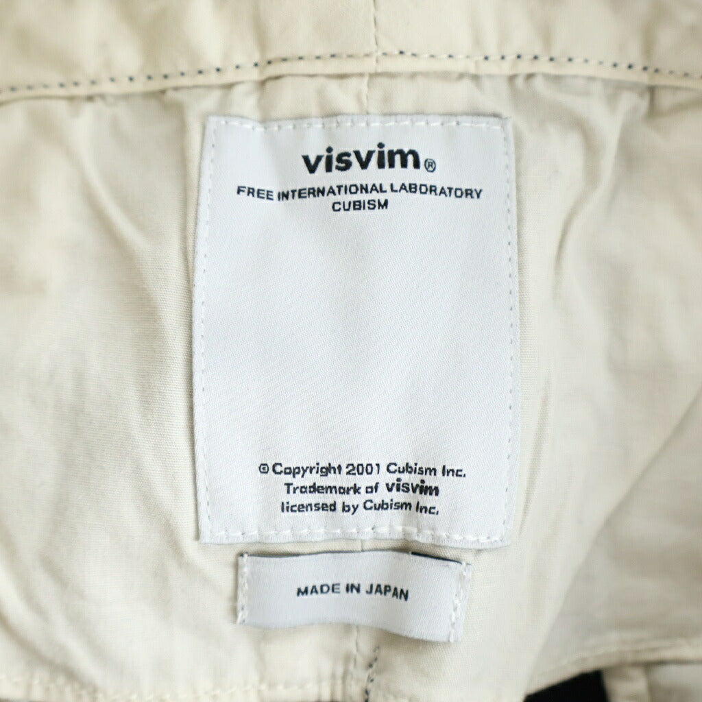 VISVIM(ヴィスヴィム) 15AW CHINO DMGD SLUB PANTS ヴィンテージ加工 シンチバック付き チノパンツ ネイビー 0115405008001