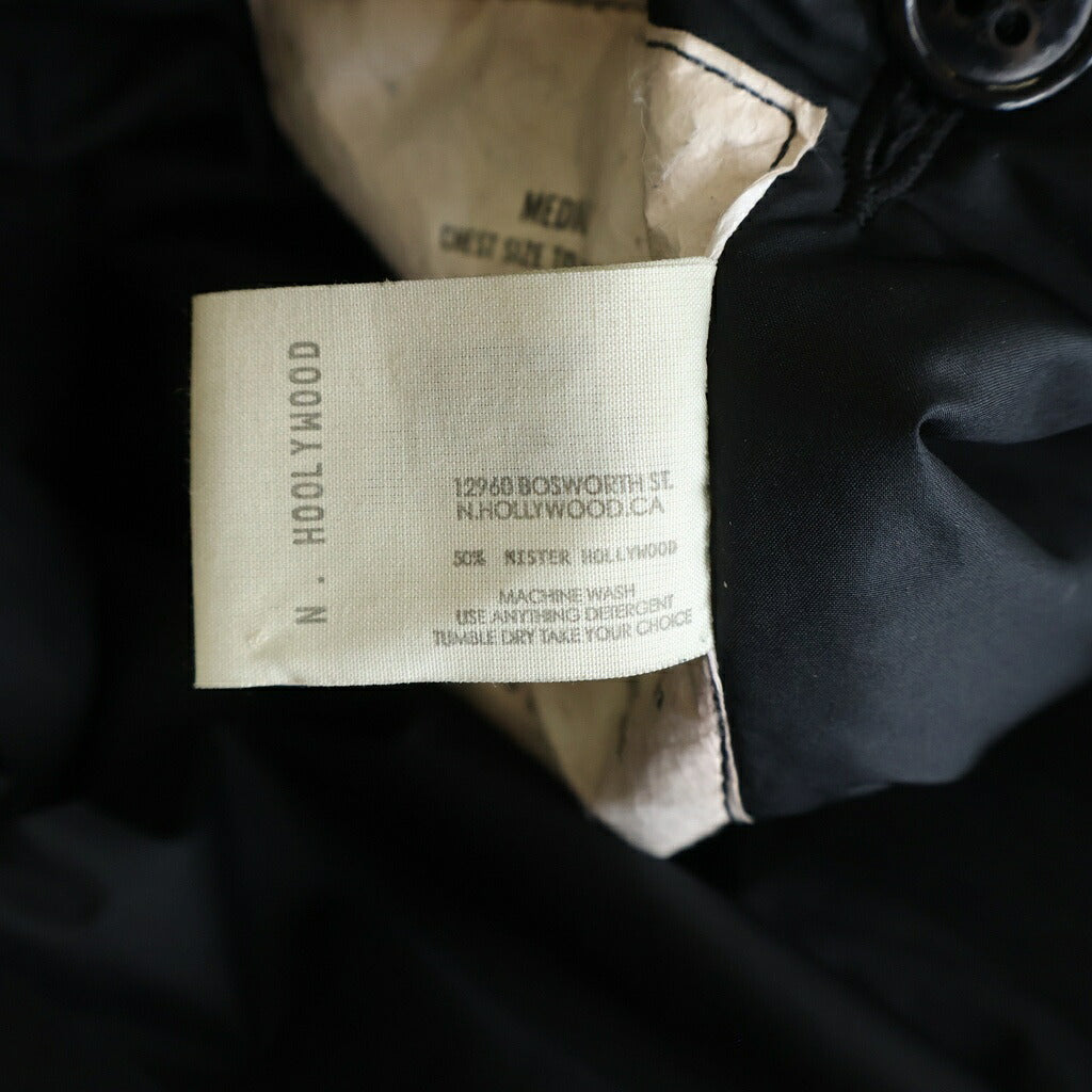 N.HOOLYWOOD(エヌハリウッド) 16AW EXCHANGE SERVICE M-51 エクスチェンジサービス モッズコート フーデットジャケット ブラック 962-C003