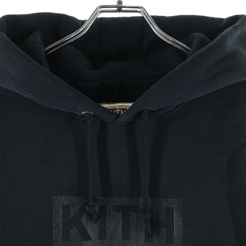 nonnative(ノンネイティブ) 17AW ×KITH キス ロゴプリント フーディ プルオーバースウェットパーカー ブラック NN-KITH-C001