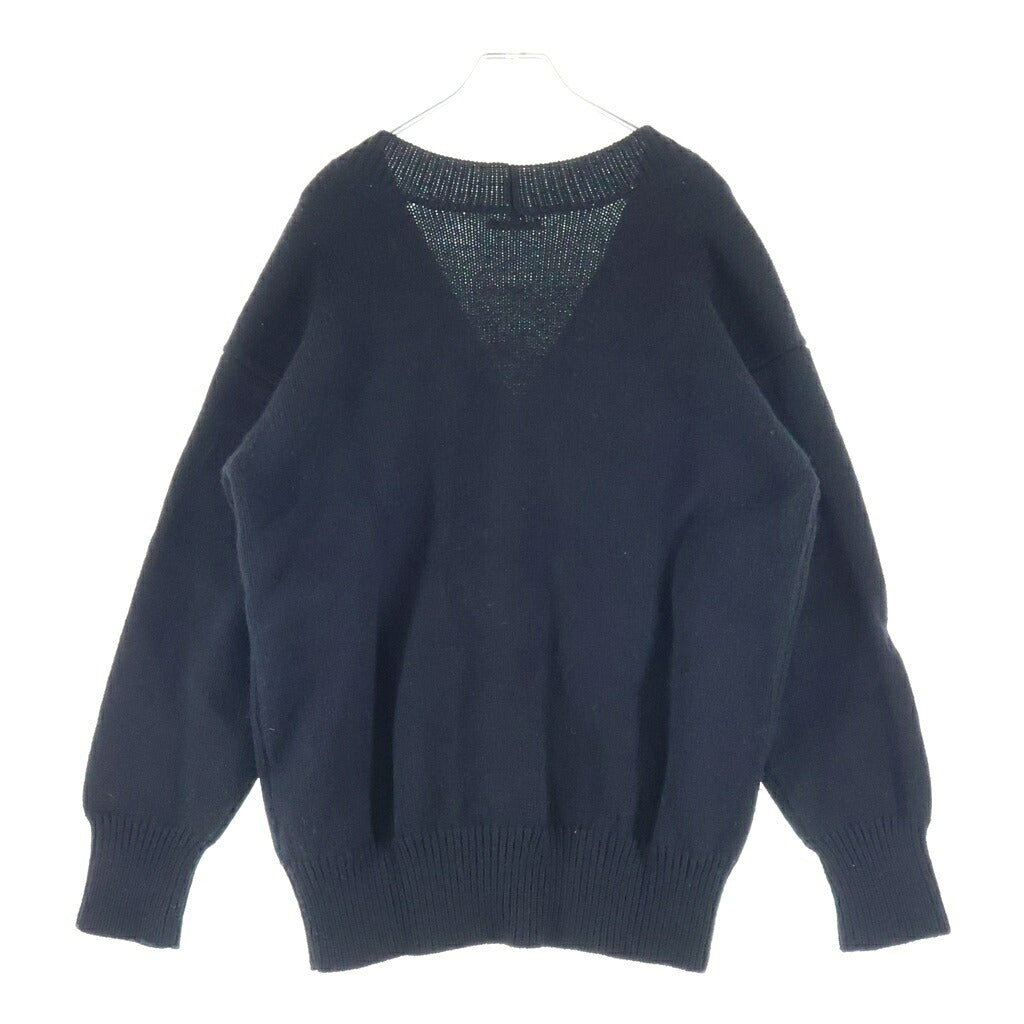AURALEE(オーラリー) FELT WOOL YARN KNIT CARDIGAN フェルト ウール ヤーン ニットカーディガン ブラック A7AC02FU