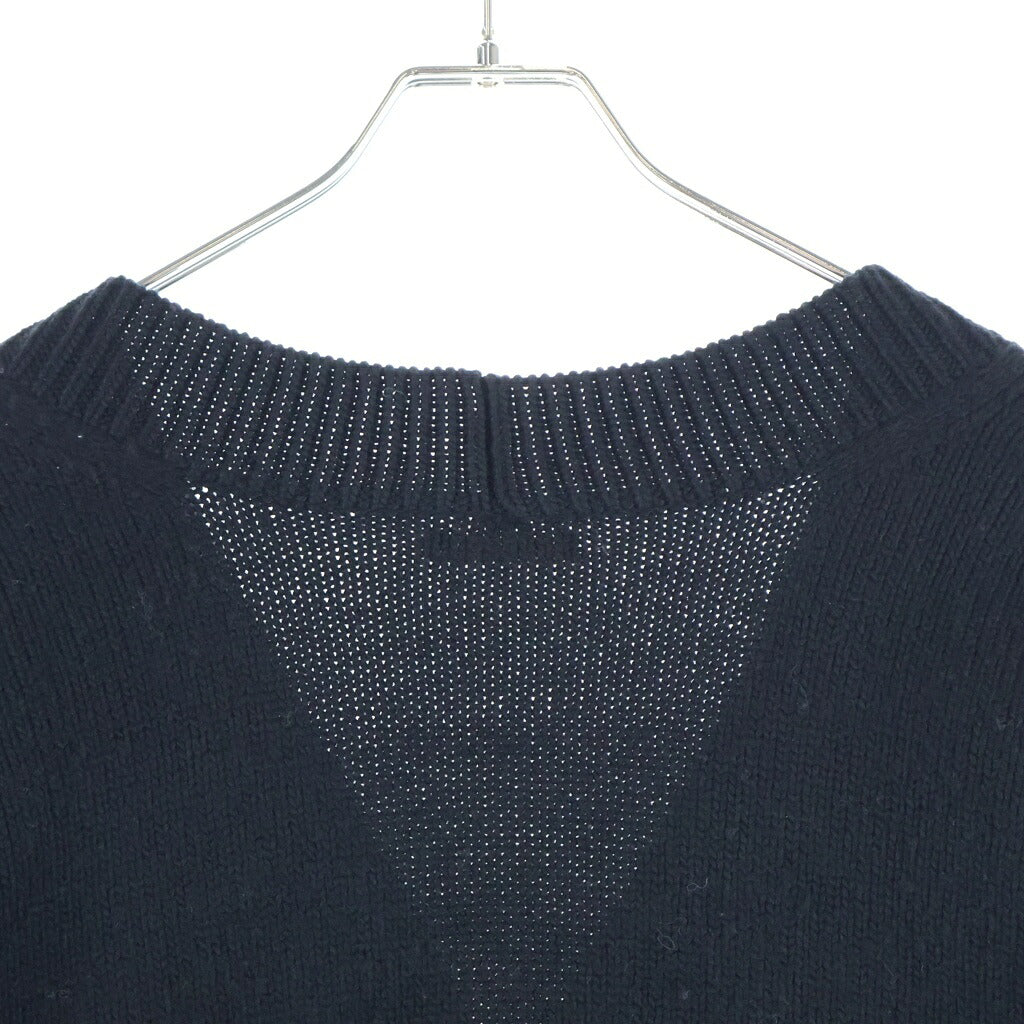 AURALEE(オーラリー) FELT WOOL YARN KNIT CARDIGAN フェルト ウール ヤーン ニットカーディガン ブラック A7AC02FU