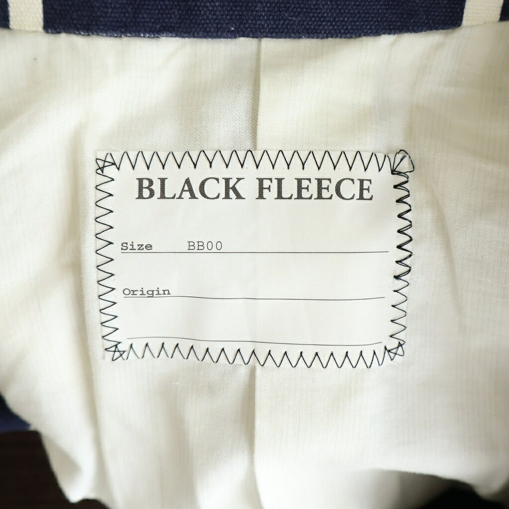 BLACK FLEECE(ブラック フリース) 幾何学模様 コットン 3B テーラードジャケット ネイビー/ホワイト